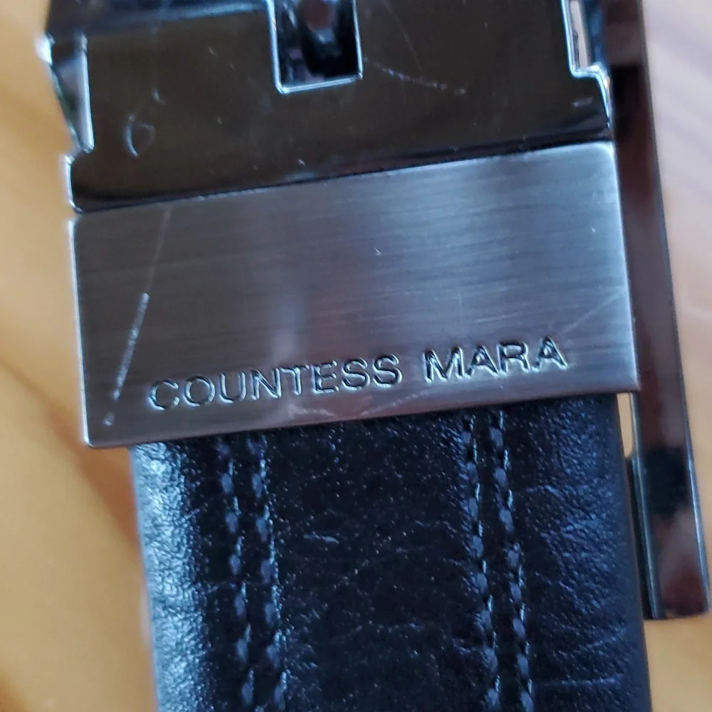 Countess Mara Genuine Leather Belt Size 36
